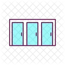 Working Locked Doors Blue Bell Wait Icon