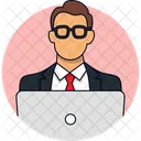 Working Man Office Guy Businessman Icon