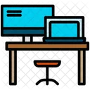 Table Computer Working Place Icon