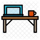 Computer Working Place Laptop Icon