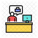 Employee Working Place Icon