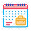 Remote Work Calendar Icon