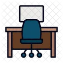 Working Table Workspace Work Station Icon