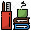 Book Coffee Cup Icon