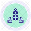 Working Together Line Icon Icon