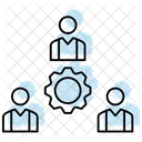 Working Together Color Shadow Thinline Icon アイコン