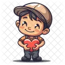 Working With Heart Icon