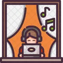 Home Laptop Music Icon