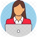 Working Women Businesswoman Office Lady Icon