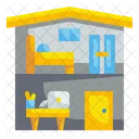 Working Zone Bedroom Office Icon
