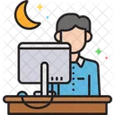 Workload Overtime Man Icon