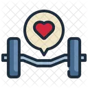 Workout Fitness Love Icon