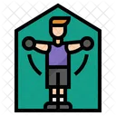 Workout At Home Home Fitness Exercise Icon
