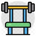 Workout Bench Gym Tool Gym Equipment Icon