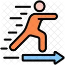 Workout Jogging Run Icon