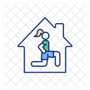 Fitness Home Exercise Icon