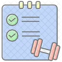 Workout Routines Lineal Color Icon Icon
