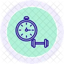 Workout Timer Line Icon Icon