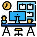 Home Office Computer Icon