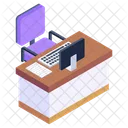 Desk Work Table Workplace Icon