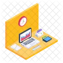 Office Room Place Of Work Workspace Icon