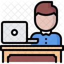 Workplace Employee Laptop Icon