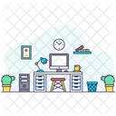 Workplace Workspace Workstation Icon