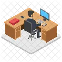 Workplace Office Duty Time Icon