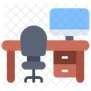 Workplace Desk Worktable Icon