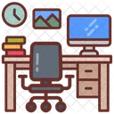 Workplace Office Job Site Icon