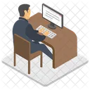 Workplace Office Duty Time Icon
