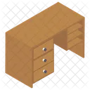 Workplace Table Computer Desk Furniture Icon