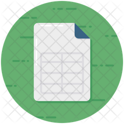 worksheet icon download in flat style