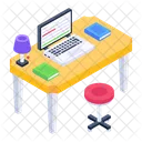 Place Of Work Workspace Working Area Icon