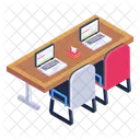 Working Area Place Of Work Workstation Icon