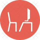 Workstation Desktop Chair Icon