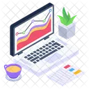 Online Business Business Chart Online Analytics Icon
