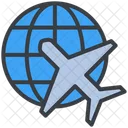 Travel World Airplane Icon