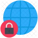 Cyber Security World Icon