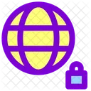 World Secure Network Lock Connection Icon