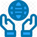 World Hand Internet Icon