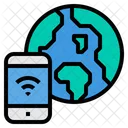 World Internet Of Things Smartphone Icon