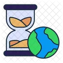 World Time Hourglass Icon