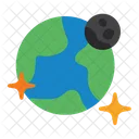 World Moon Orbit Icon
