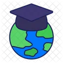 World Graduation Hat Icon