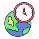 World Time Clock Icon