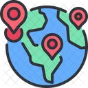 World Global Pin Icon