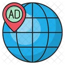 Ads Location Global Icon