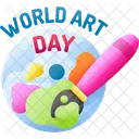 World Art Day Painting Day Art Day Icon
