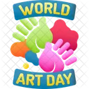 World Art Day Painting Day Art Day Icon